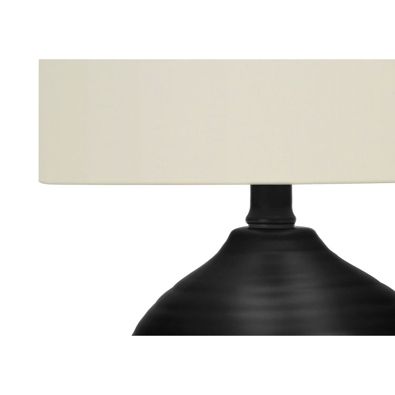 Iluminación, lámpara de mesa, cerámica, de transición - Negra