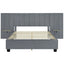 Upholstered Platform Bed With Big Headboard