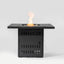 Propane Gas Fire Pit Table, 50000 Btu, Rectangular For Outside - Black