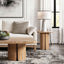 Sonoma - Square Pedestal Side Table - Antique Brown