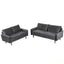 Kent - 2 Piece Sofa & Loveseat Set For Living Room - Gray