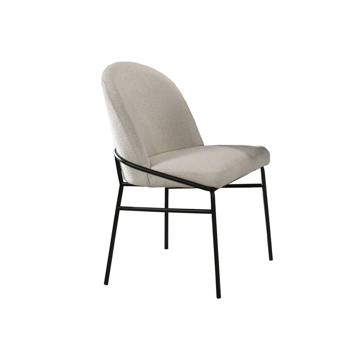 Lark - Side Chair (Set of 2) - Black / Cream