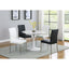 Round Dining Table With Pedestal Base - White