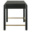 Anser - 2 Drawer Vanity Desk Makeup Table Rounded Design - Black