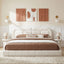 Upholstered Platform Bed With Tufted Headboard