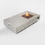 Propane Gas Fire Pit Table, 50000 Btu, Rectangular For Outside - Light Gray