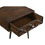 Gibson - Coffee 1 Drawer Rectangular Side Table With Angled Legs - Coffee