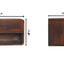 Curve Upper Slot Floating Nightstand