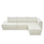 L-Shaped Modular Sofa With Double Layer Cushion