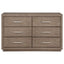 Gibbons - 6 Drawer Dresser With Ample Storage - Brown