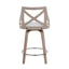 Charlotte - Farmhouse Fixed Height Counter Stool & Swivel With Round Footrest (Set of 2)