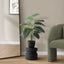 24" Tall, Artificial Plant, Alocasia, Indoor, Faux, Fake, Table, Greenery, Potted, Real Touch, Decorative - Green / Black