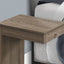 Accent Table, C - Shaped Contemporary & Modern - Taupe