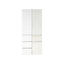 Elise - Modular Closet System With Mirror, Customizable Storage Solution - White