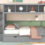 Bunk Bed With Shelfs, Storage Staircase And 2 Drawers