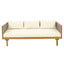 Claremont - 3 Seater Daybed Teak Acacia Wood Water Resistant Cushions