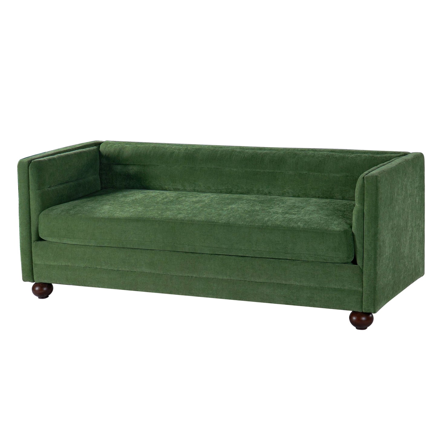 3 Seater Sofa Upholstery With Square Arms, Living Room Couch