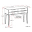 Harper - Hallway Console Table - Walnut Brown
