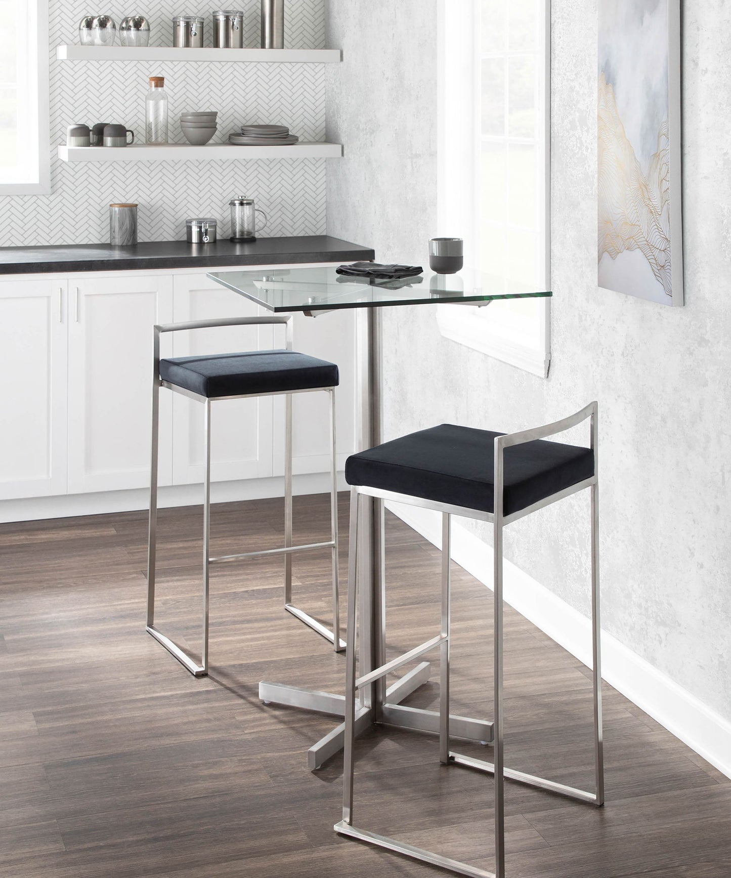 Fuji - Contemporary Stackable Design Barstool