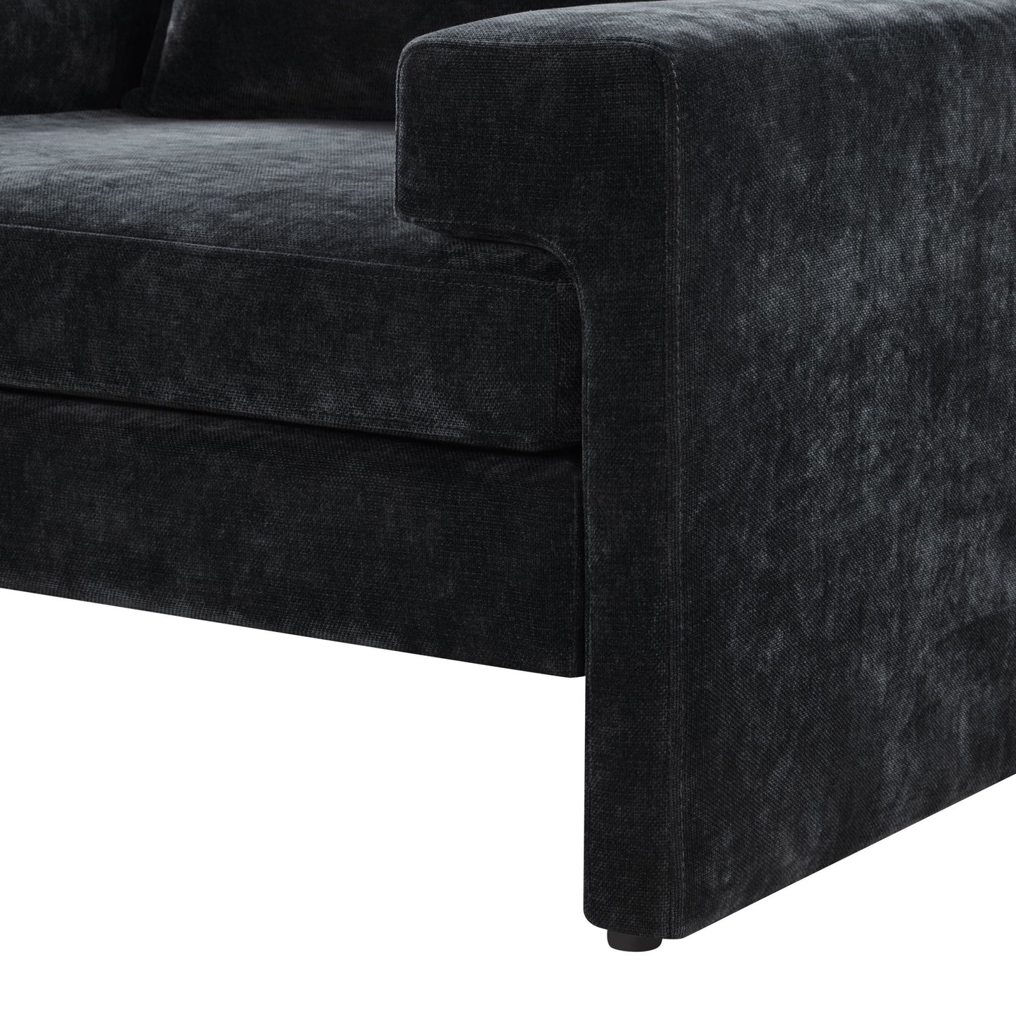 Upholstered Accent Chair With Wide Armrests And Ergonomic Back Support
