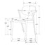 Modern Dining Chair And Zigzag Arm Design (Set of 2)