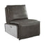 Metier - Power Motion Recliner - Gray / Aluminum