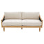 3 Seater Sofa With Rattan Armrests