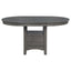 Ingall - 5 Piece Set With Storage Table And Upholstered Chairs - Medium Gray