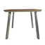 Outdoor Dining Table With Eucalyptus Wood Topped - Silver