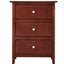 Dove Tailed Drawers 3 Drawer Nightstand