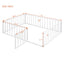 Metal Floor Bed Frame With Fence And Door