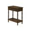 Accent End Table, 2 Tier, Storage Drawer, Traditional Stylish Design