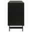 Madrid - 3 Door Accent Cabinet Doors - Natural / Black