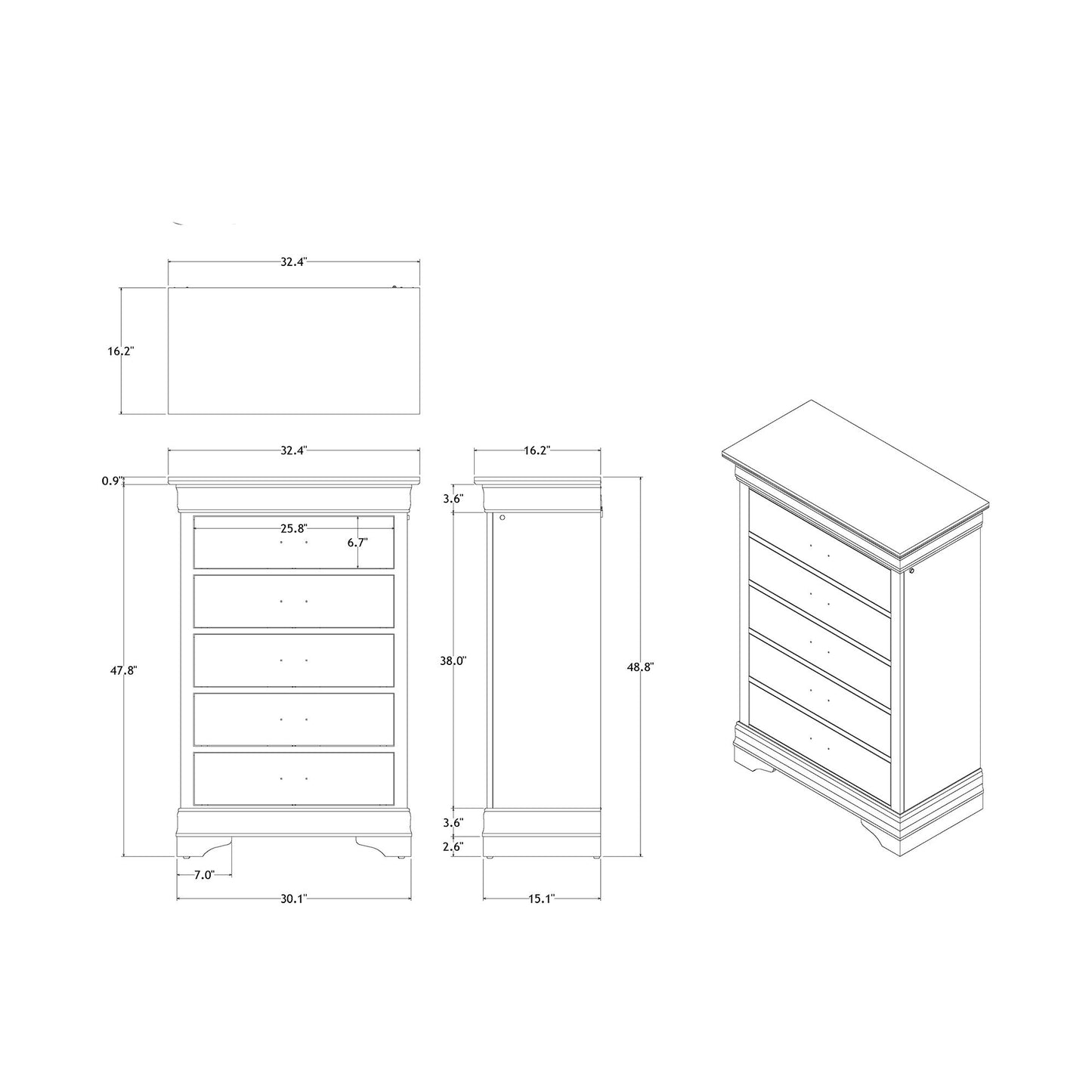 Charlston - Chest With LED