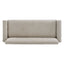 Modern Loveseat Sofa, 2 Seater With Square Arms For Living Room