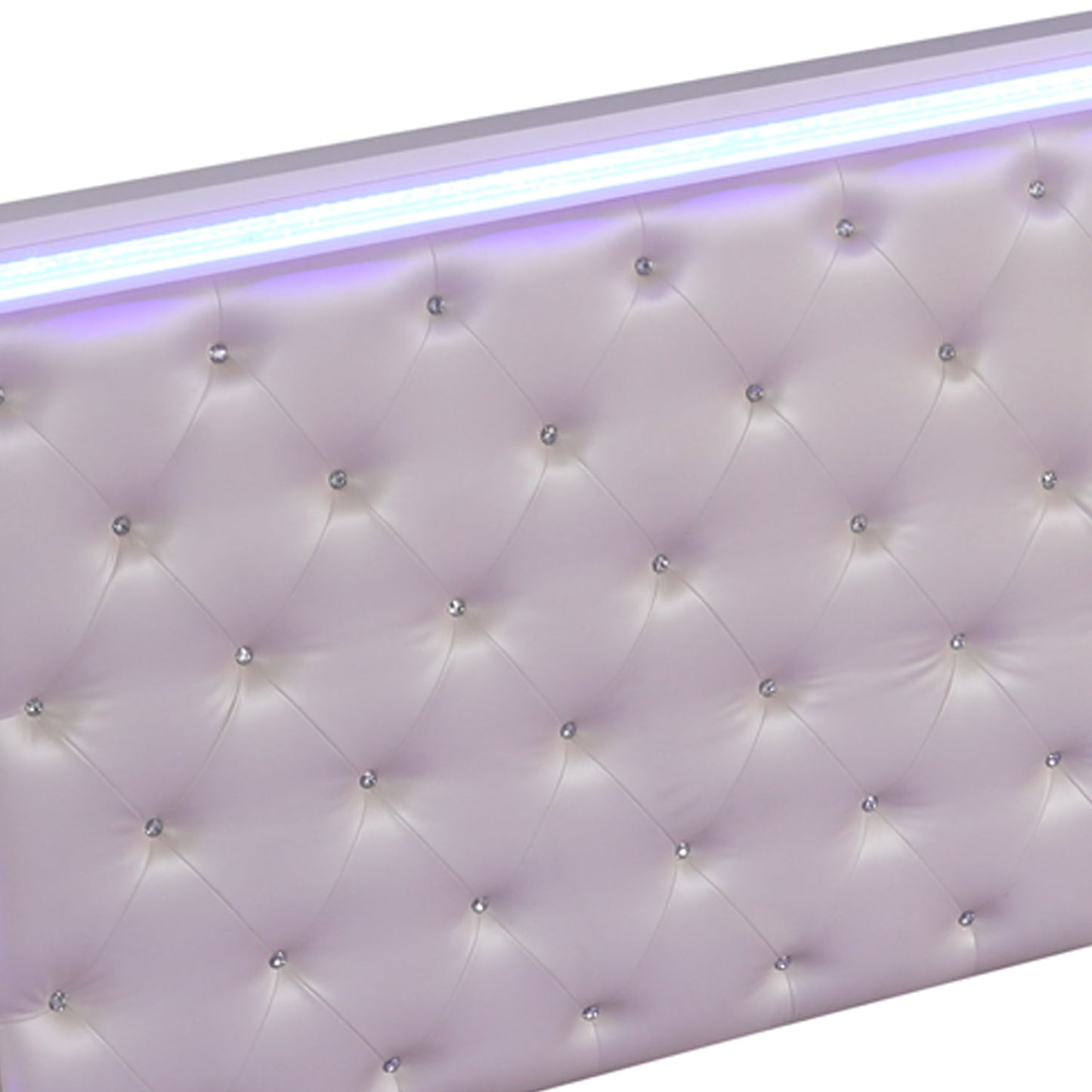 Opium - King Size Tufted Bed - White