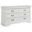 Mckee - 4 Piece Queen Bedroom Set, Includes Bed, Nightstand, Dresser And Mirror - White