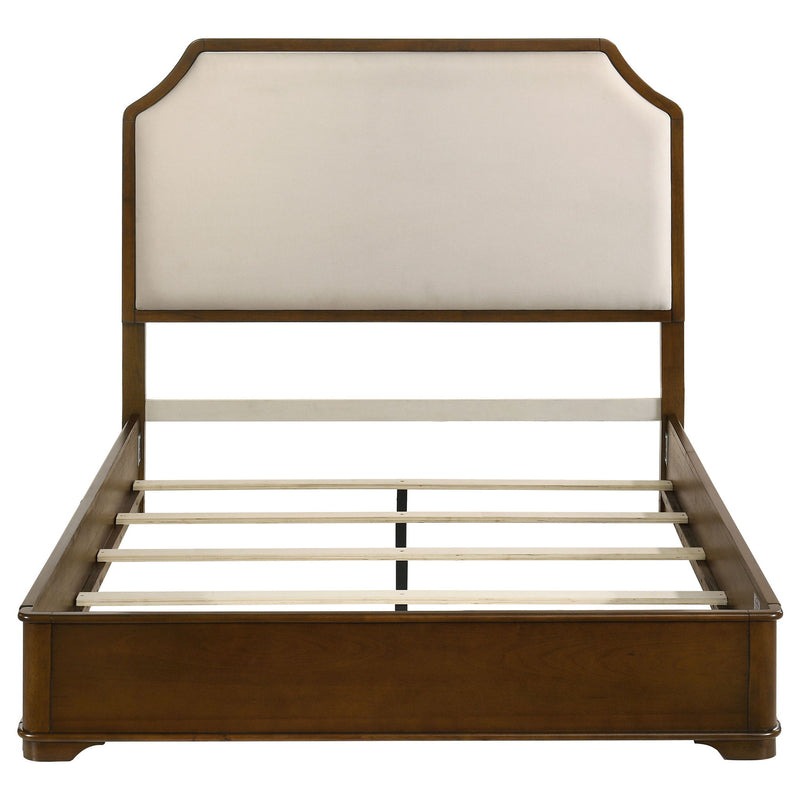 Leonide - Panel Bed With Upholstered Headboard