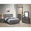 Bed With LED Light Accents Headboard