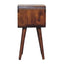 Minimalist Open Curved Nightstand