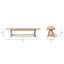 Hawthorne - Dining Bench - Natural