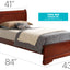Sleigh Bed With Low Footboard
