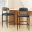 Upholstered Bar Stools With Backs For Kitchen Island (Set of 2)