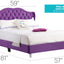 Upholstered Bed Transitional
