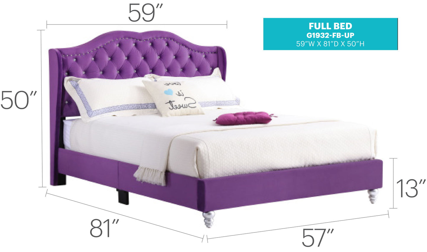 Upholstered Bed Transitional