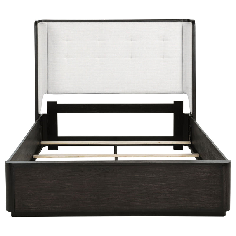 Bangor - Wingback Bed With Upholstered Headboard