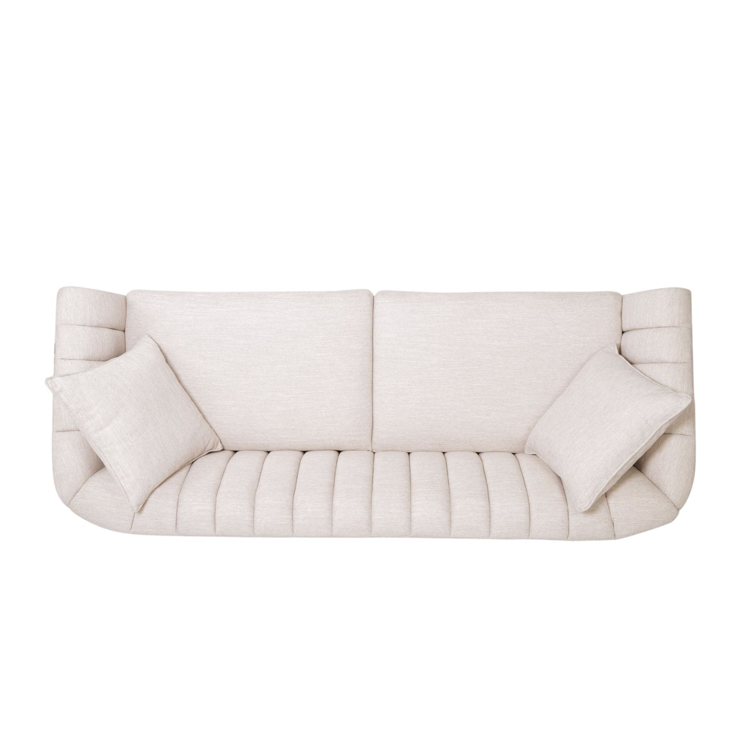 Contemporary 3 Seater Sofa With Accents