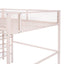 Loft Bed With 4 Tier Shelves And Storage