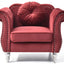 Chic Transitional Flared Arm Chair