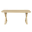 Dining Table With X-Shaped Legs, Rectangular Indoor - Natural